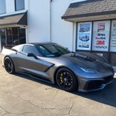 Beautiful Corvette fully wraps with a full car wrap in PPF Stealth finish 