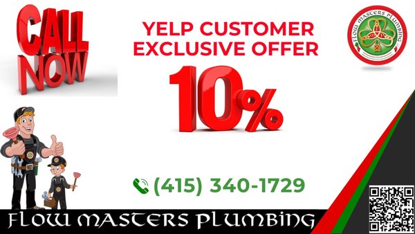 10% Off for Yelp Exclusive 