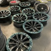 wheels powder coated