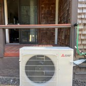 Outdoor heat pump unit. Connected to indoor head units.