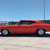 1968 Chevrolet Chevelle lowered on QA1 coilovers.