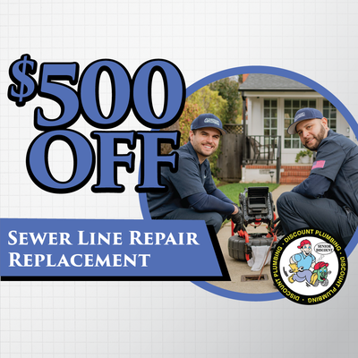 $500 OFF Sewer Lines