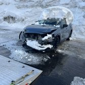 Snow removal before towing