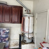 Leaking Water Heater that is not up to current code