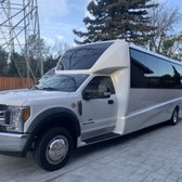 Exterior limo party bus