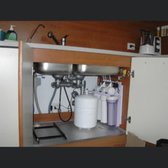 Water filter under sink