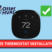Free Thermostat installation, central air conditioner , ac maintenance , heating repair