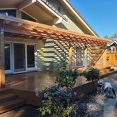 We adore how much Shade this Pergola casts on the new deck space!