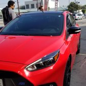 2018 Ford Focus RS before wrapped in Matte Black