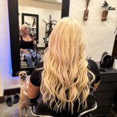 Extensions and Bleach Touch up