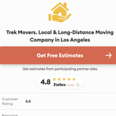 TREKMOVERS NAMED TOP MOVING COMPANY 2023 IN LOS ANGELES BY FORBES