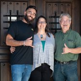 Our project manager Dan and the home owners. Instant good friends!