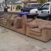 $149 for the removal of a 3 piece sectional sofa or a set like this couch, love seat and chair