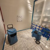 Containment Area - Dehumidification and HEPA Air scrubbing