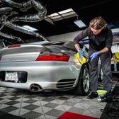 Porsche ceramic buffing