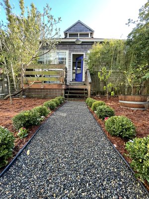 Cleaning, mulching, planting & Irrigation