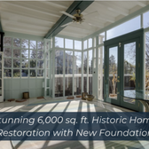 Stunning 6,000 sq ft Historic Home Restoration with New Foundation