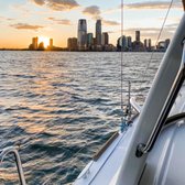 NYC on sunset - best seen while Sailing Islander!