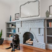 Now, isn't that fireplace more interesting? Mr. Raffi at our listing in the Richmond District 