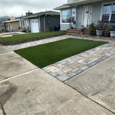Beautifully finished front driveway project in South San Francisco