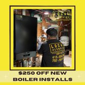 $250 OFF ALL NEW BOILER INSTALLS