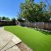 Full view of backyard