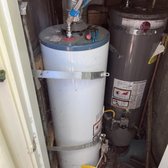 Old Water heater leaking