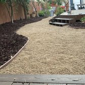 Grass removal installation of Mulch