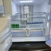 Fridge cleaned for next guest and re-stocked as requested by property owner
