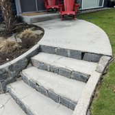 Completed front walk way