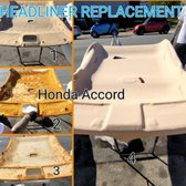 All the steps to replace the headliner 