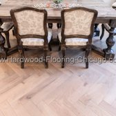 Herringbone Engineered Hardwood Flooring Installation Chicago - French Oak Flooring -Unique Hardwood Flooring- Prospect Heights Flooring