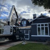 Asphalt composition roof installation in Menlo Park, CA. New comp roof replacement.