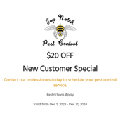 $20 Off New Customer Special!