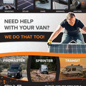 We install upgrades to your Camper Van.