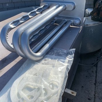 Top roof A/C unit heat exchanger replacement