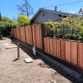 Picture Frame Board on Board Wood Fence Installation 