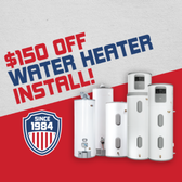 $150 OFF Water Heater Installs, experienced plumbers in Atherton, CA