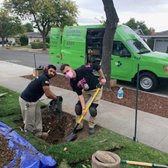 Installing a property line cleanout so that the client could have the city maintain the sewer line from the sidewalk to the street.