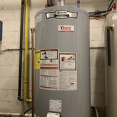 Installation of a 75 gallon hot water heater