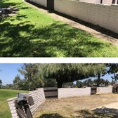 A wall demo that we completed for Alpine Fence to come in the day after we finish the demo to install a vinyl fence.