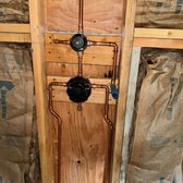 New double control shower valve