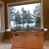 Copper Bathtub with a view