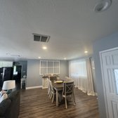 we install 4 LED recessed lights in the dining room