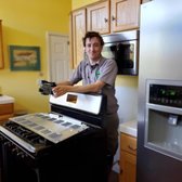 Shane fixing a gas range