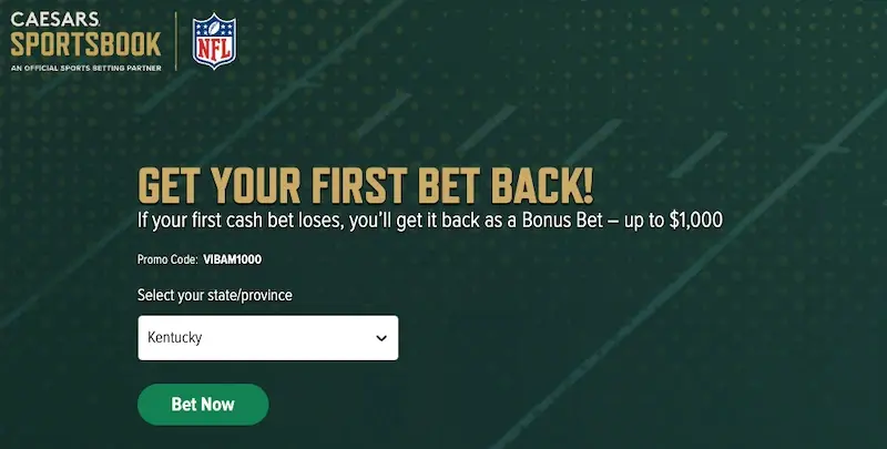 Caesars Sportsbook Kentucky Promo Code