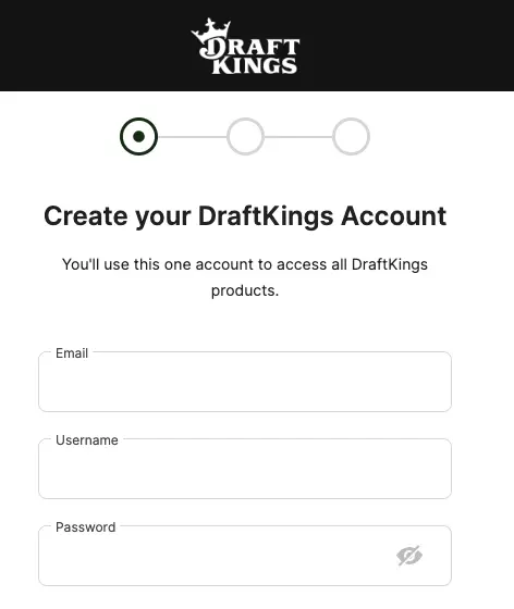 DraftKings Sign Up Form