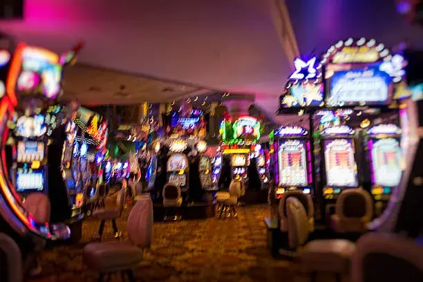 Slot machines at the casino