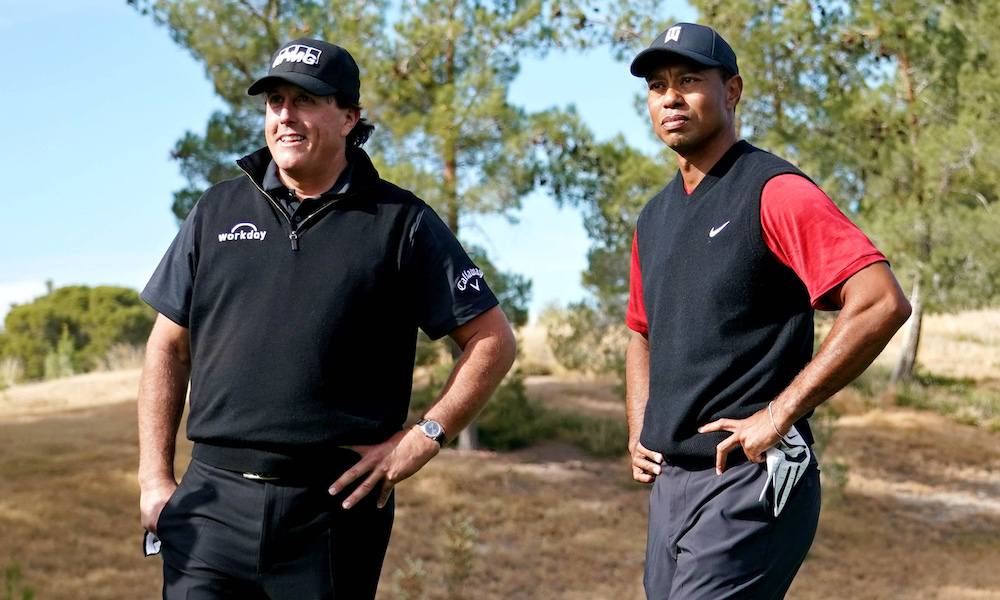 Tiger and Phil are popular golf bets.