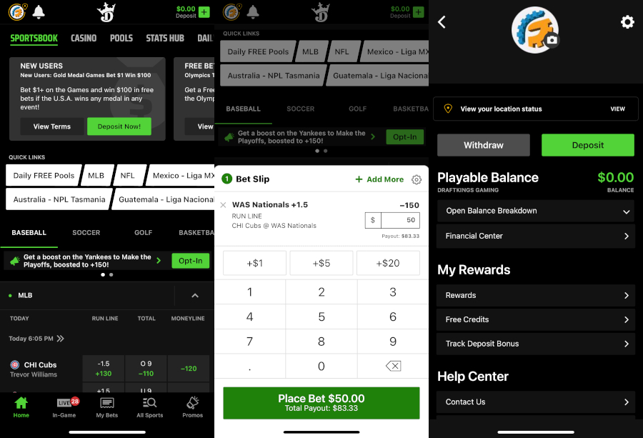 DraftKings Mobile App